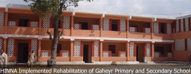 Hinna implemented rehabilitation of Gaheyr Primary and Secondary School